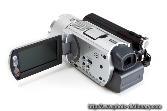 camcorder - photo/picture definition - camcorder word and phrase image