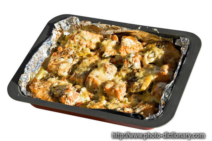 baked trout - photo/picture definition - baked trout word and phrase image