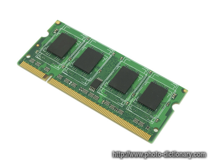 laptop memory - photo/picture definition - laptop memory word and phrase image