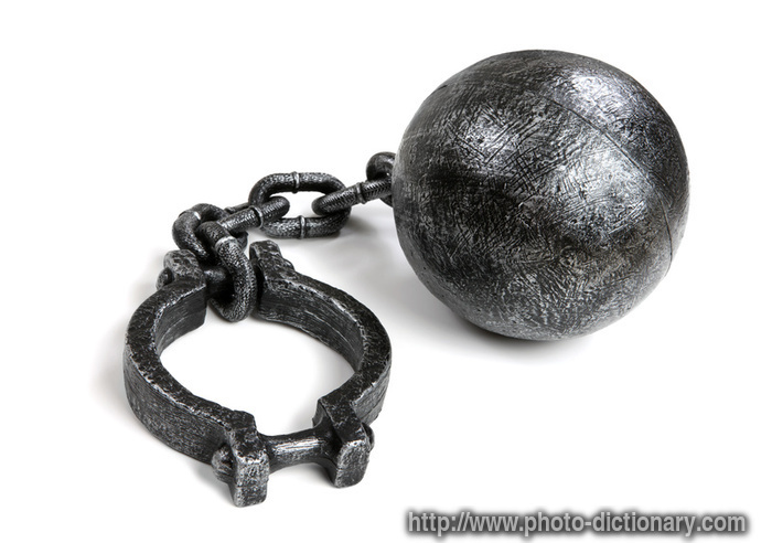 prisoner ball - photo/picture definition - prisoner ball word and phrase image