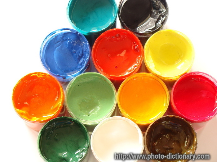 paint buckets - photo/picture definition - paint buckets word and phrase image