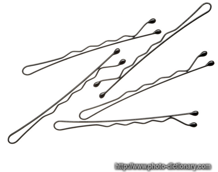 bobby pins - photo/picture definition - bobby pins word and phrase image