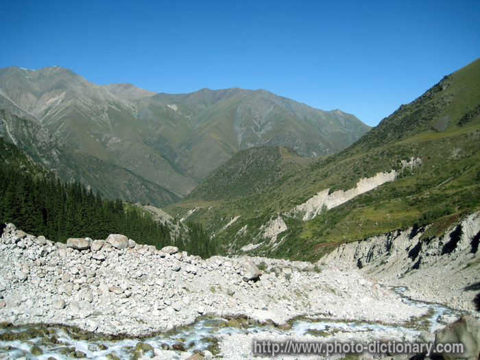 mountain valley - photo/picture definition - mountain valley word and phrase image
