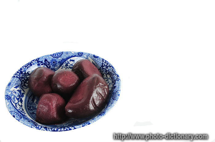 beets - photo/picture definition - beets word and phrase image