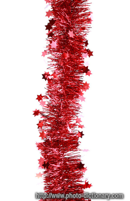 tinsel - photo/picture definition - tinsel word and phrase image