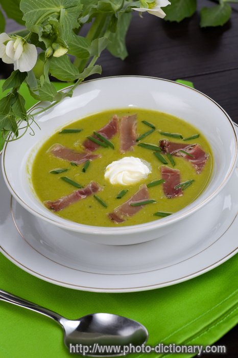 pea soup - photo/picture definition - pea soup word and phrase image