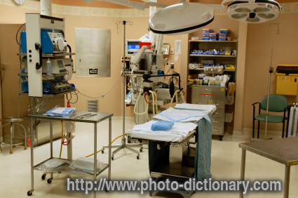 operating room - photo/picture definition - operating room word and phrase image