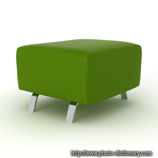 footstool - photo/picture definition - footstool word and phrase image