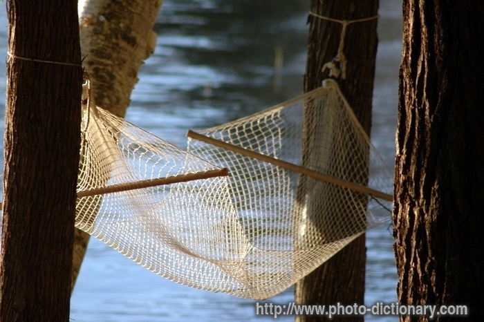 hammock - photo/picture definition - hammock word and phrase image