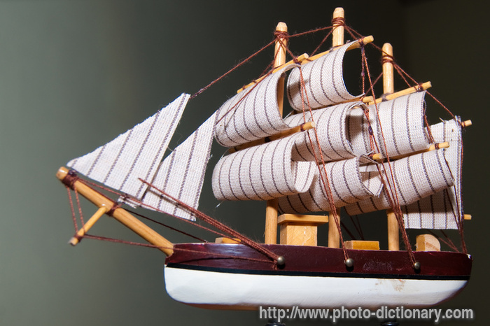 miniature ship - photo/picture definition - miniature ship word and phrase image