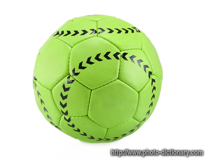 football ball - photo/picture definition - football ball word and phrase image