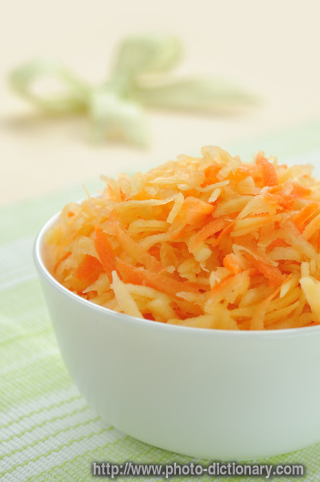 carrot salad - photo/picture definition - carrot salad word and phrase image