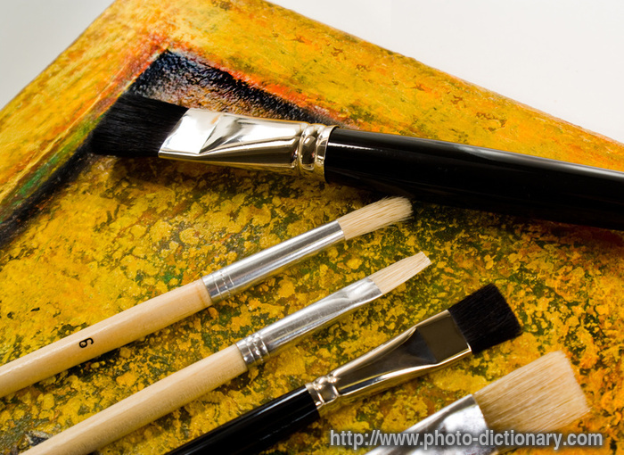 painting tools - photo/picture definition - painting tools word and phrase image