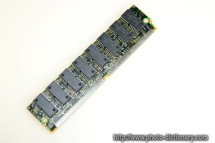 memory chip - photo/picture definition - memory chip word and phrase image
