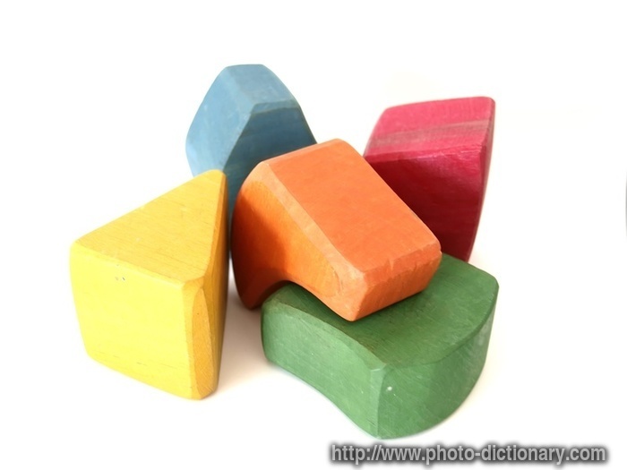 toy blocks - photo/picture definition - toy blocks word and phrase image