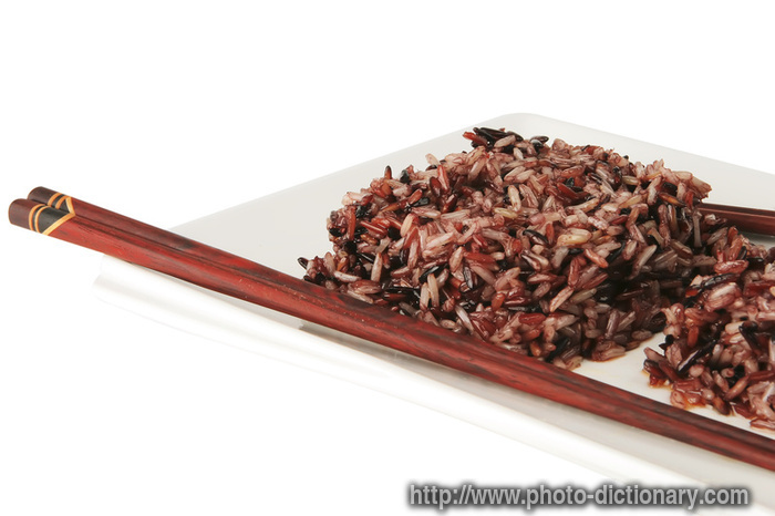 dark mixed rice - photo/picture definition - dark mixed rice word and phrase image
