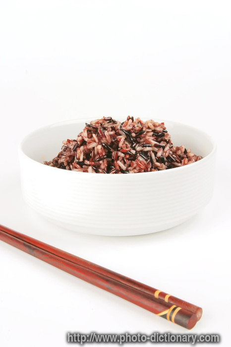 dark mixed rice - photo/picture definition - dark mixed rice word and phrase image