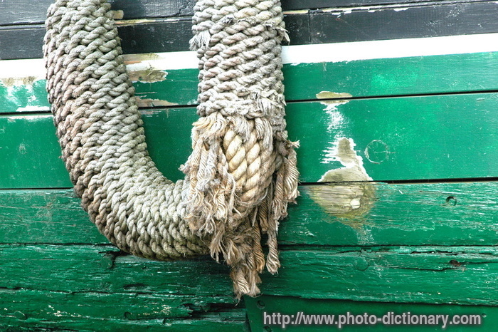 dock rope - photo/picture definition - dock rope word and phrase image
