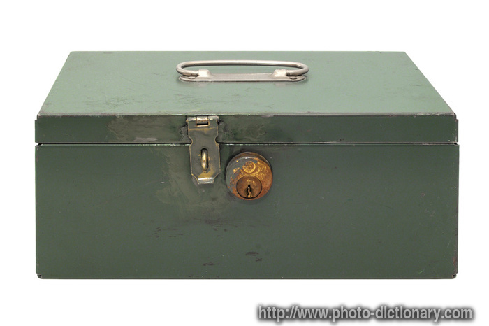 safe box - photo/picture definition - safe box word and phrase image
