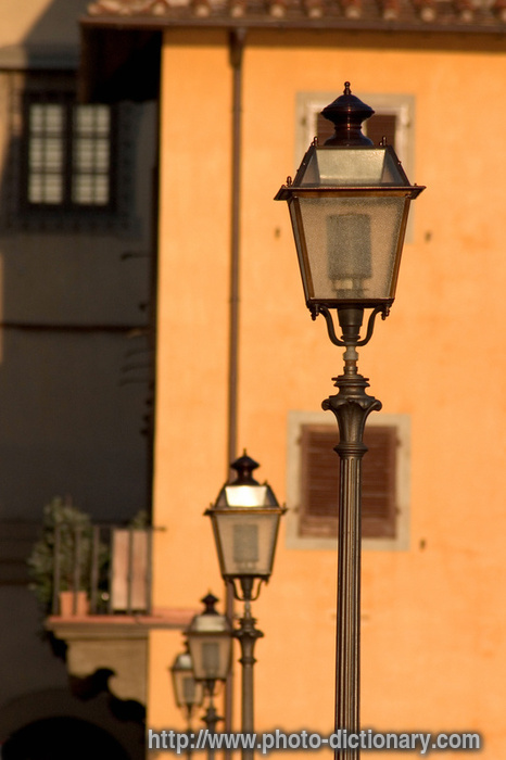 Florence lamps - photo/picture definition - Florence lamps word and phrase image
