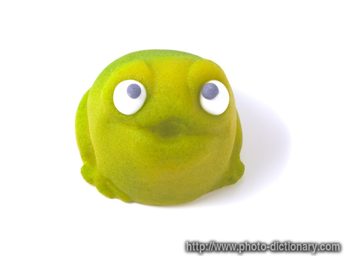 marzipan frog - photo/picture definition - marzipan frog word and phrase image