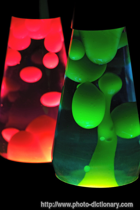 lava lamps - photo/picture definition - lava lamps word and phrase image