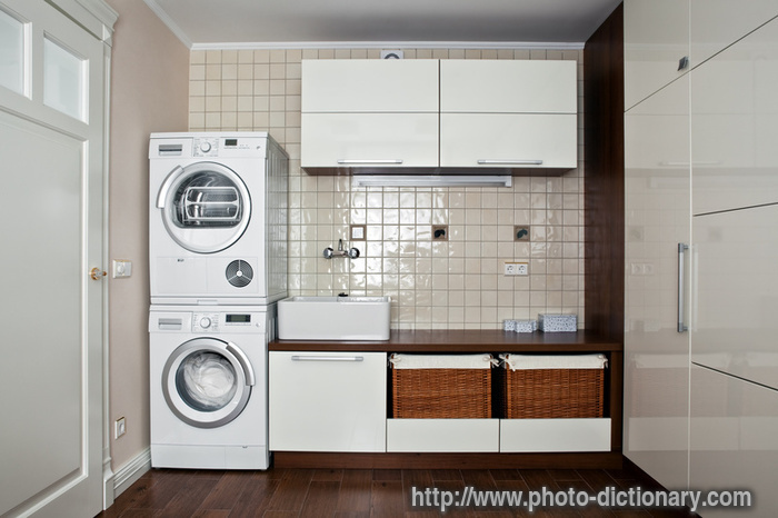 laundry room - photo/picture definition - laundry room word and phrase image