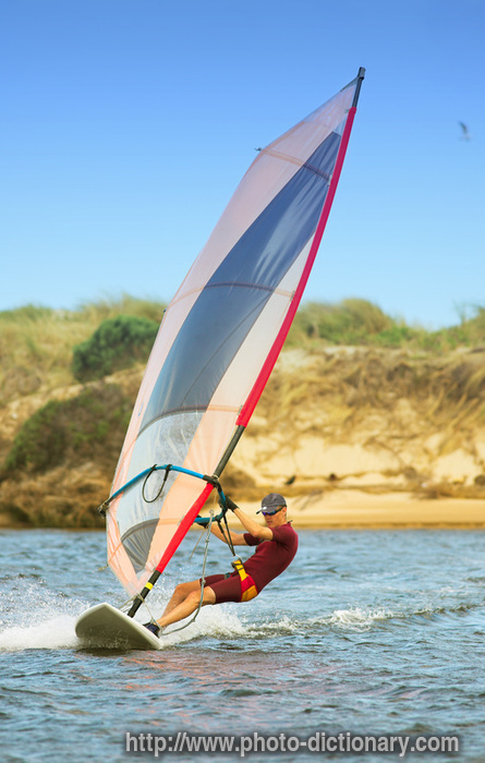 windsurfing - photo/picture definition - windsurfing word and phrase image