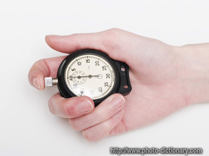 stop-watch - photo/picture definition - stop-watch word and phrase image