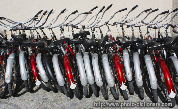 bicycles - photo/picture definition - bicycles word and phrase image