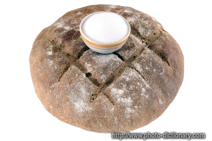 bread and salt - photo/picture definition - bread and salt word and phrase image