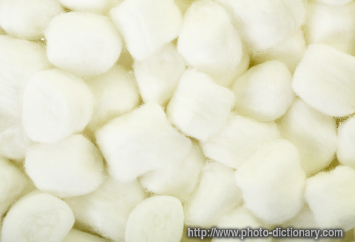 cotton balls - photo/picture definition - cotton balls word and phrase image