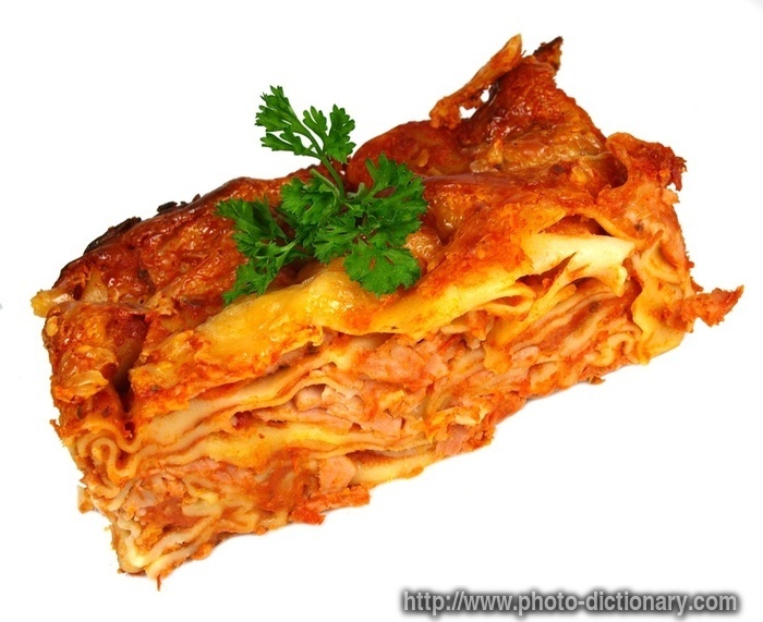 lasagna - photo/picture definition - lasagna word and phrase image