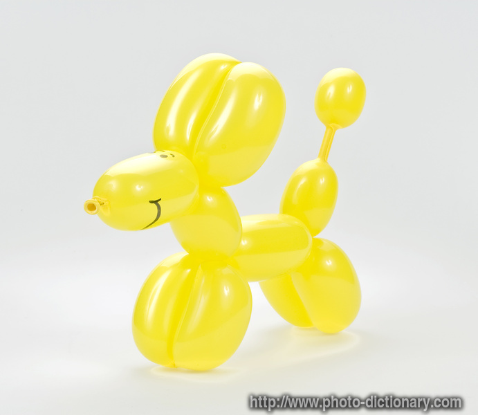 balloon dog - photo/picture definition - balloon dog word and phrase image
