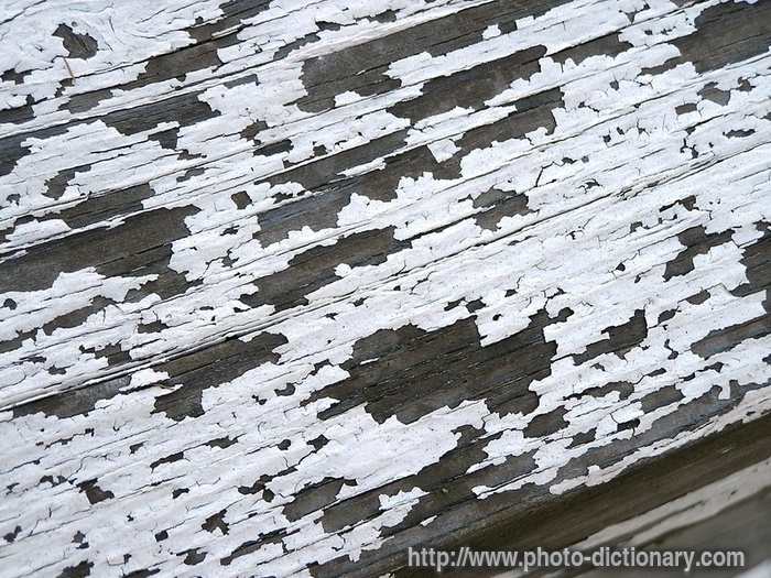 peeling paint - photo/picture definition - peeling paint word and phrase image