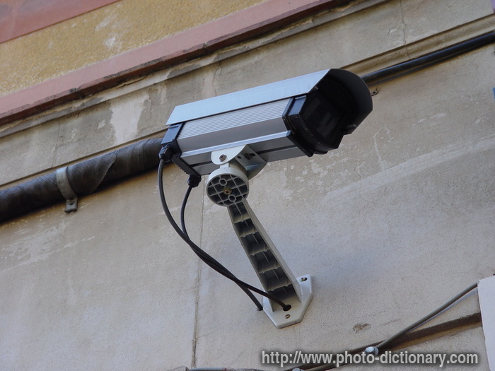 secuerity camera - photo/picture definition - secuerity camera word and phrase image
