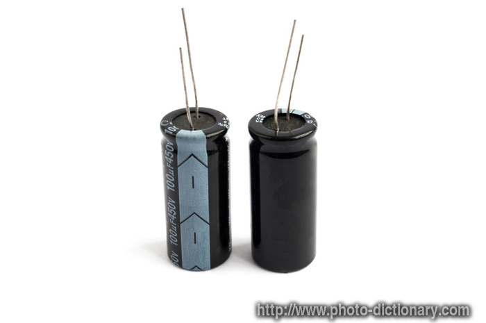capacitors - photo/picture definition - capacitors word and phrase image