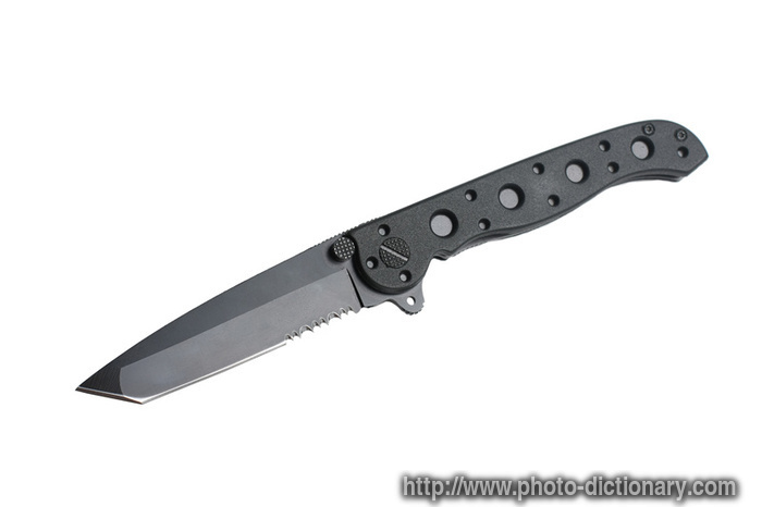 tactical knife - photo/picture definition - tactical knife word and phrase image
