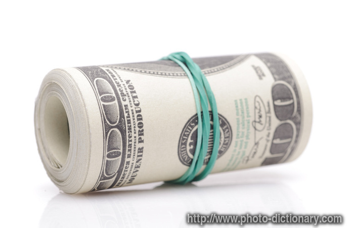 fake money - photo/picture definition - fake money word and phrase image