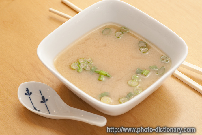 miso soup - photo/picture definition - miso soup word and phrase image