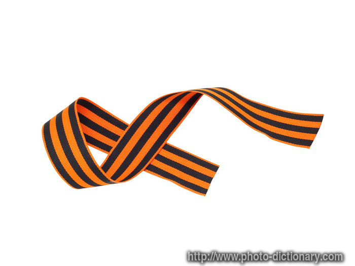 George ribbon - photo/picture definition - George ribbon word and phrase image