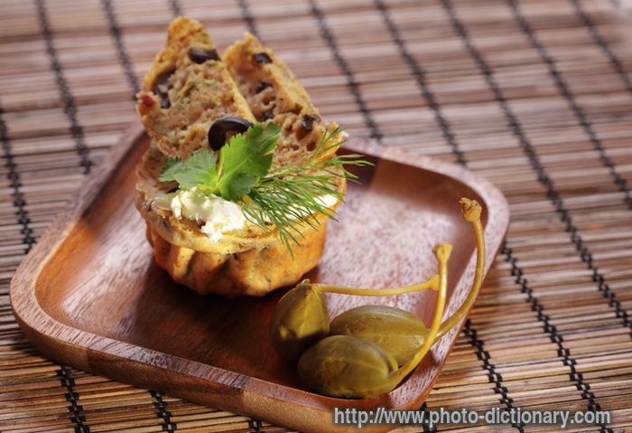 herb muffins - photo/picture definition - herb muffins word and phrase image