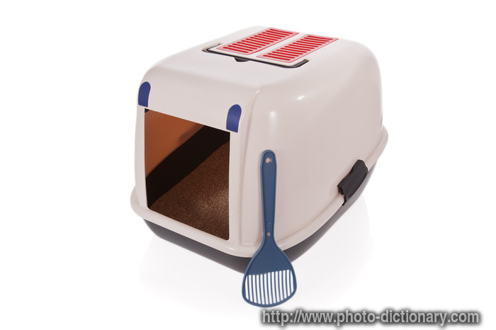litter box - photo/picture definition - litter box word and phrase image