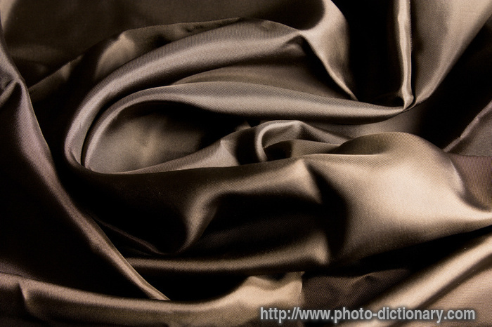 brown satin - photo/picture definition - brown satin word and phrase image