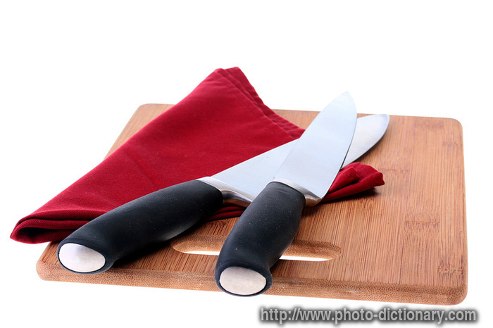 professional cook knives - photo/picture definition - professional cook knives word and phrase image