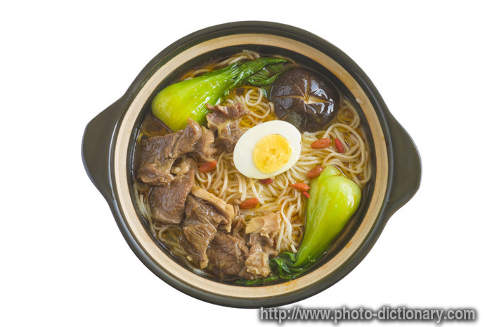 beef noodle - photo/picture definition - beef noodle word and phrase image