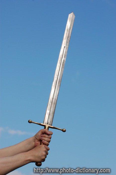 medieval sword - photo/picture definition - medieval sword word and phrase image