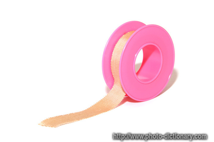 medical plaster tape - photo/picture definition - medical plaster tape word and phrase image