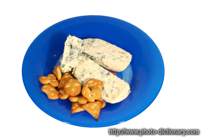 Danish cheese - photo/picture definition - Danish cheese word and phrase image