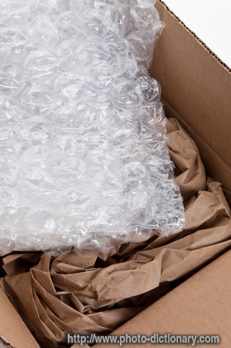 packing material - photo/picture definition - packing material word and phrase image